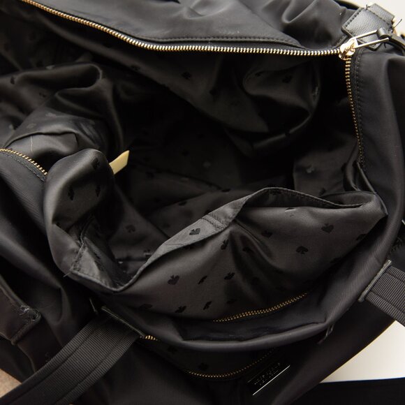 Kate Spade Weekender Tote Bag Nylon Crossbody Travel Bag Black - Picture 8 of 11